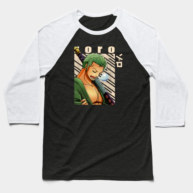 Roronoa Zoro One Piece Baseball T-Shirt by Otaku Emporium